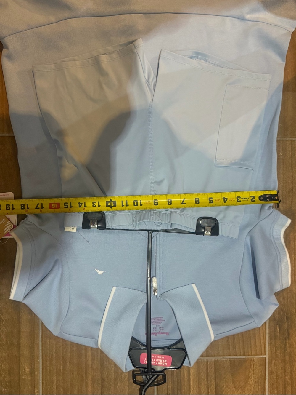 Tommy Bahama Baby blue  Polo Dress with White Trim size S active tennis nwt